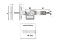 Глубиномер цифровой INSIZE 3540-100