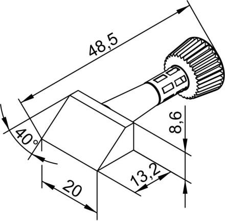 Жало паяльное Ersa 102CDLF200