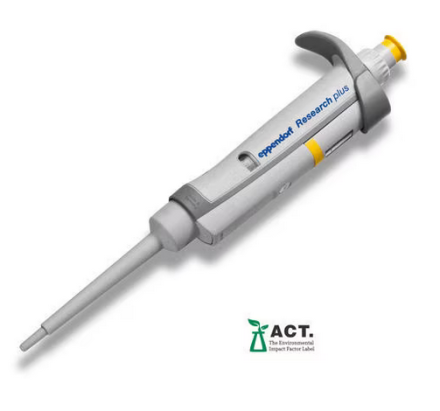 Дозатор Eppendorf Research plus G 20 - 200 мкл желтый 3123000055