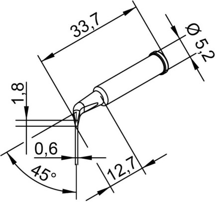 Жало паяльное Ersa 102SDLF18
