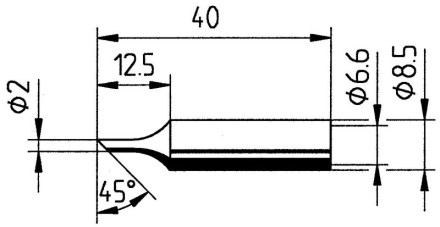 Жало паяльное ERSA 832FDLF