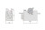 Набор магнитных V-образных блоков INSIZE 150x50x100 мм, 2 шт 6891-3