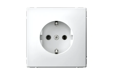 Розетка Systeme Electric ArtGallery Белый с заземлением, 16А, механизм