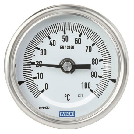 WIKA Стрелочный термометр 0 → 80 °C, 48793158, Термометр
