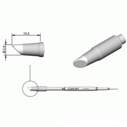 Наконечник JBC C245-951