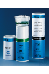 Микропипетка марки 708709 BB IntraMark DE-M CE-IVD (с кольцевой меткой), маркировка при 10 мкл 708709